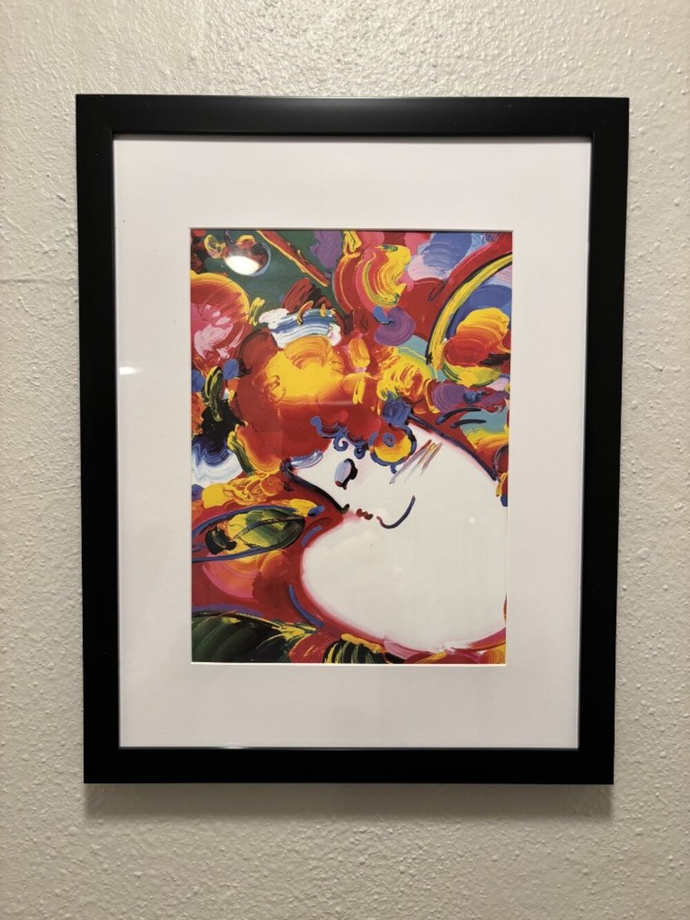 Peter Max Framed 8.5x11 Inch Art Print - Flower Blossom Lady